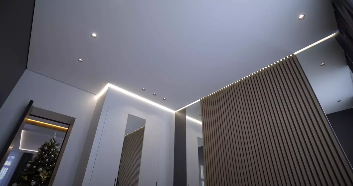 Белый натяжной потолок — Мытищи, Осташковское шоссе, 1, фото 3
